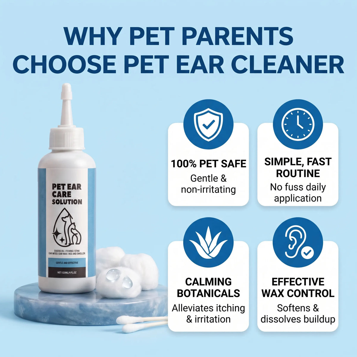 Melt Ear Gunk & Protect Pet's Hearing